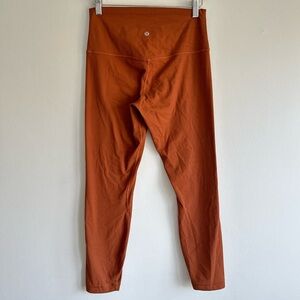 Lululemon Athletica High-Rise Leggings in Rust Brown Size 8